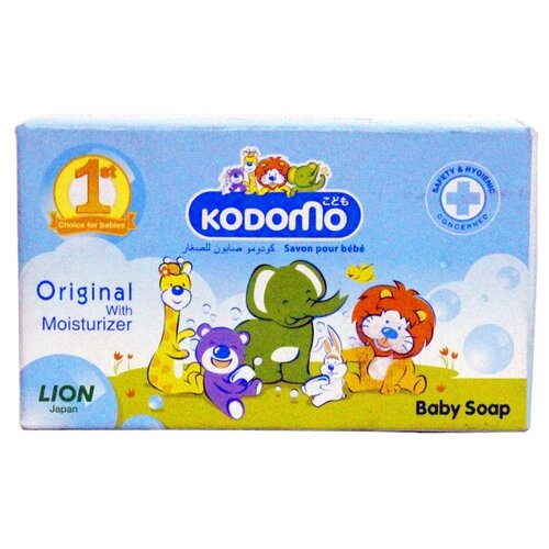 KODOMO Мыло детское оригинальное с увлажняющим кремом, 90 г