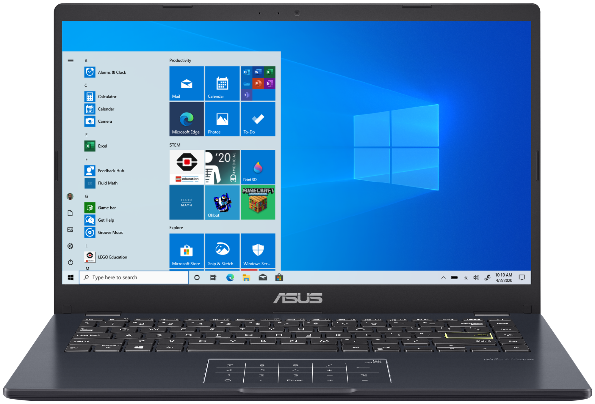 Ноутбук Asus 90NB0Q11-M19650 14.0" Intel N5030 4Gb 256Gb SSD FHD IPS Anti-Glare Wi-Fi Win10 E410MA-E