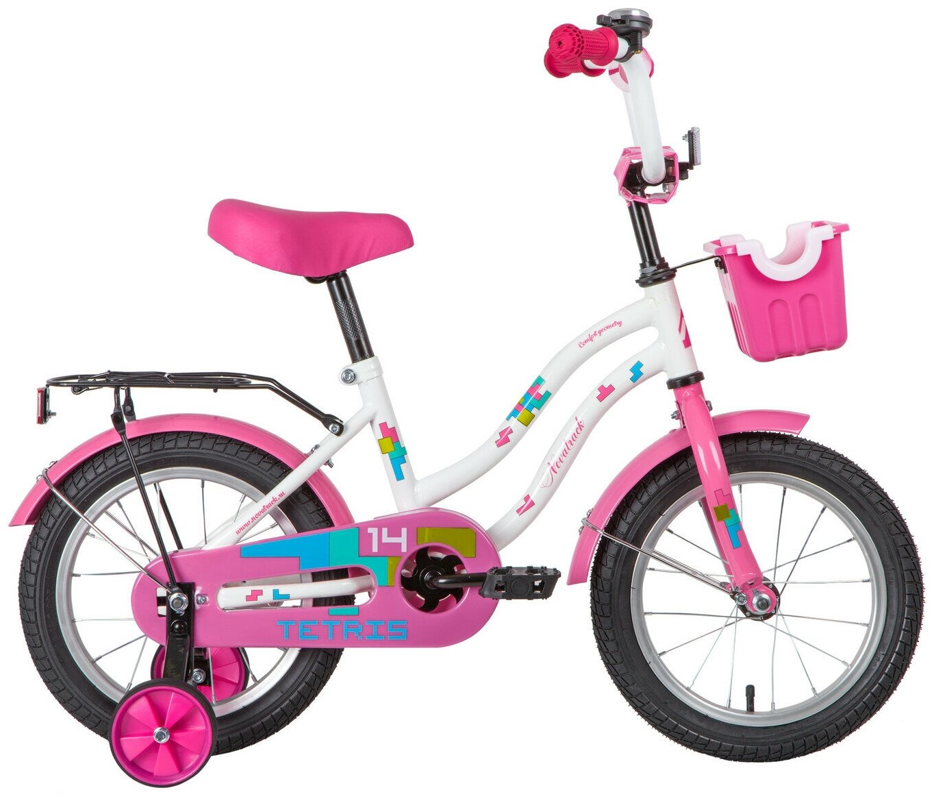 Велосипед детский Novatrack Tetris 14 (2020) фиолетовый (141TETRIS.VL20)