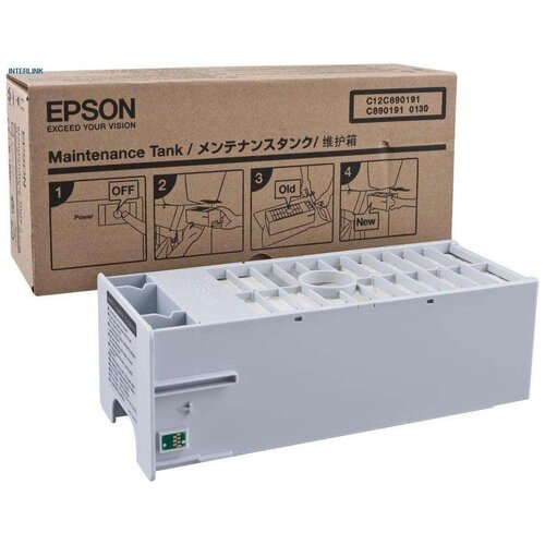 Емкость для отработанных чернил Epson C12C890191, 3 стр, фиолетовый compatible ink damper for dx4 dx5 dx7 4450 4800 4880 7800 7880 9800 9880 7450 9450 7450 4450 4400 series printer