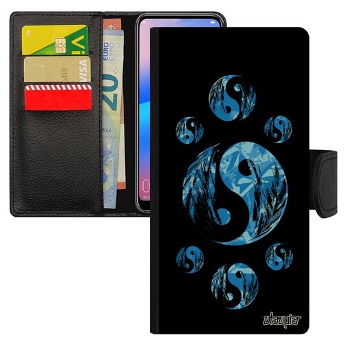 фото Чехол книжка на смартфон galaxy a50, "инь и ян" фэн-шуй пять стихий utaupia