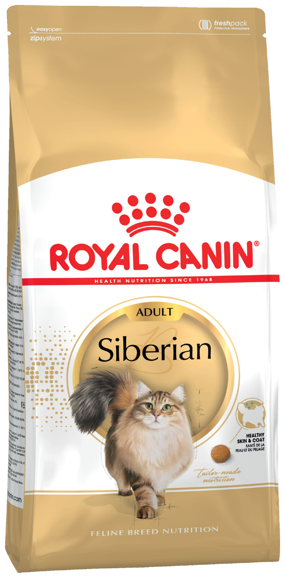 ROYAL CANIN SIBERIAN ADULT для взрослых сибирских кошек (2 + 2 кг)