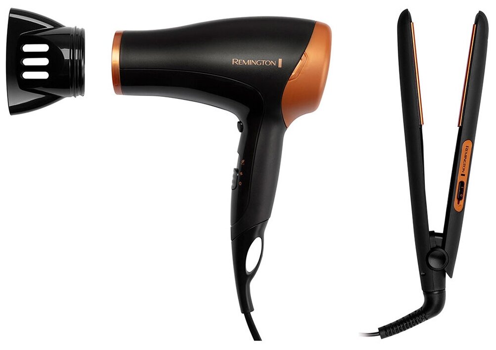 Набор фен и выпрямитель Remington D3012GP Haircare Giftpack - фотография № 2