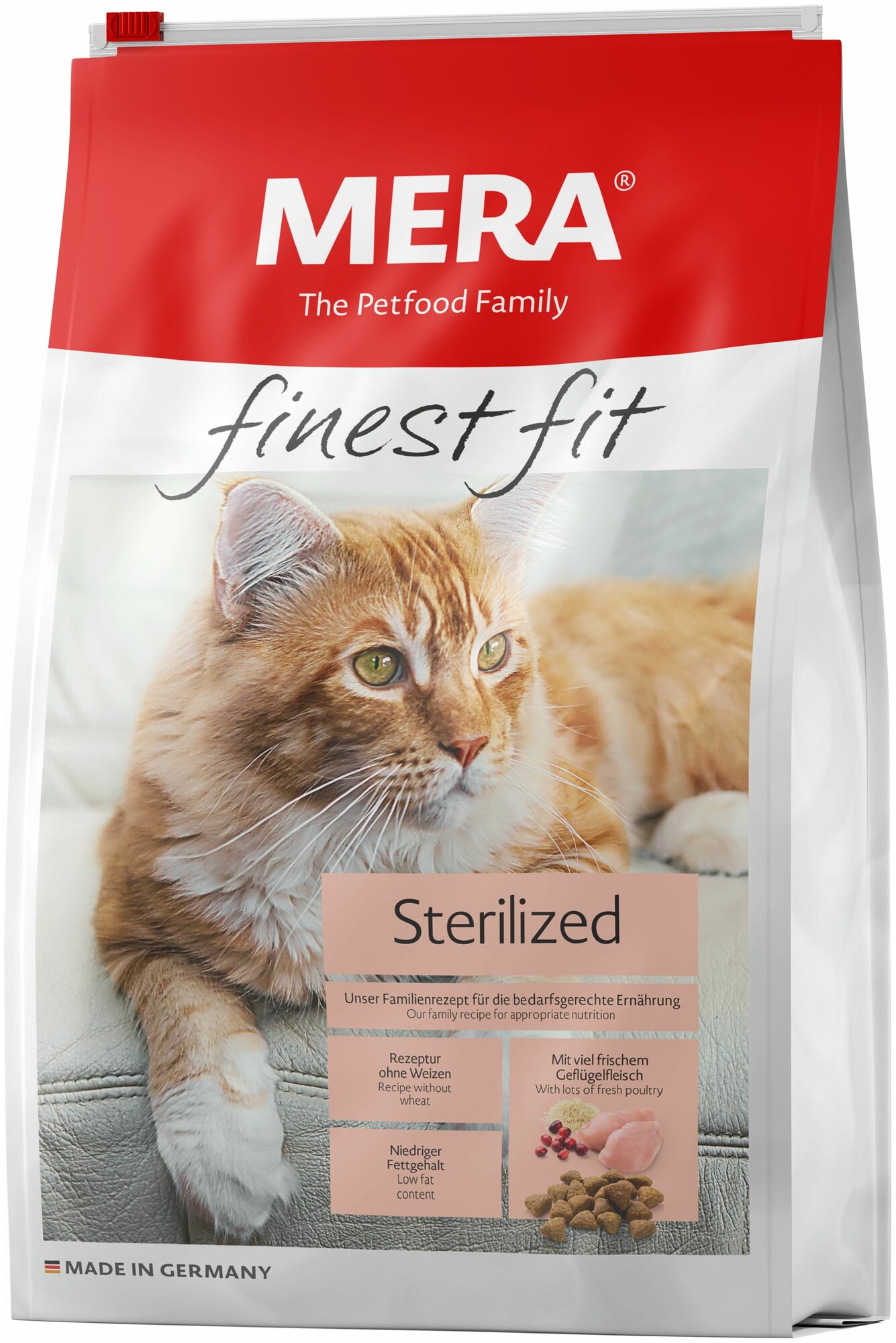 Mera Finest Fit Sterilized сухой корм для стерилизованных/кастрированных кошек 4 кг - фотография № 1