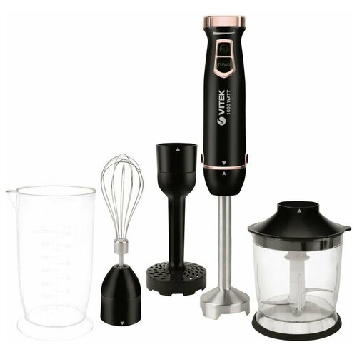 Блендер погружной 1000вт 5предметов чаша 07л турборежим мет нога VITEK новинка 575000₽