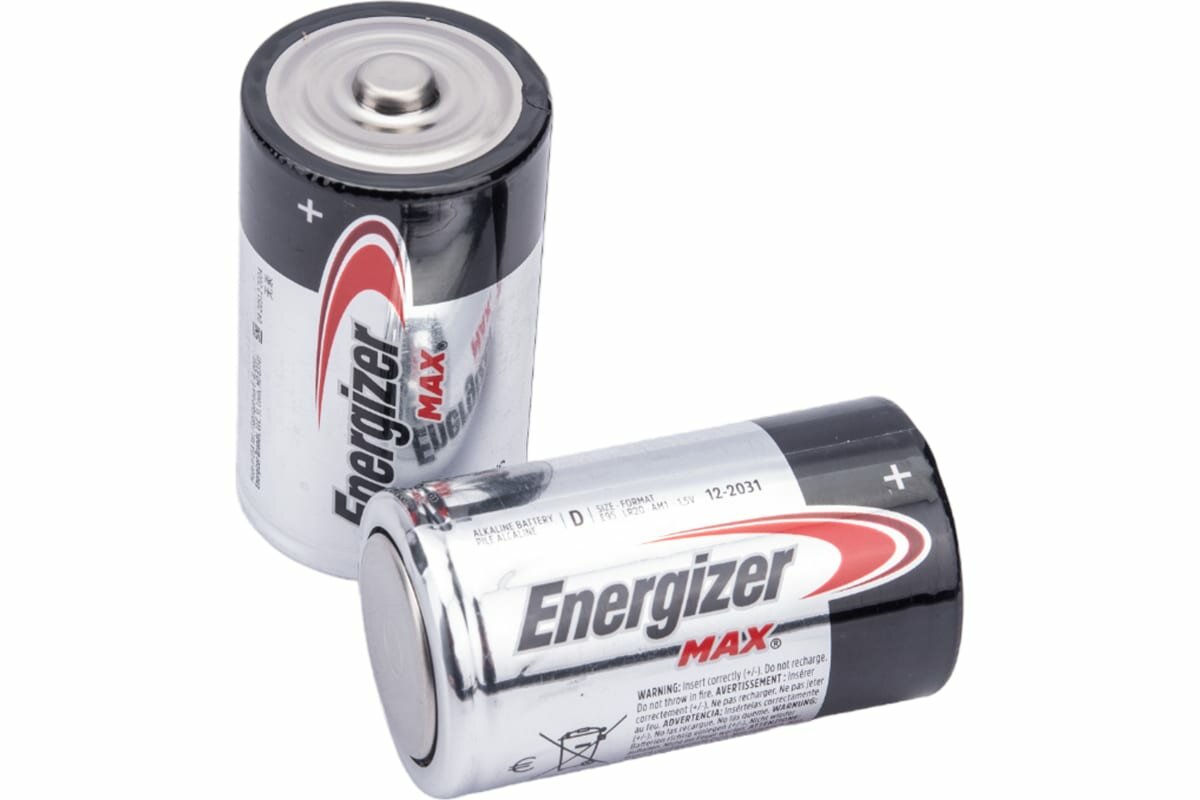 батарейка большая d алкалиновая energizer max, 2шт - фото №6