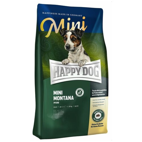 Сухой корм для собак Happy Dog Mini Montana, конина 1 кг (для мелких пород)