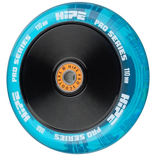 фото Колесо для самоката hipe h05 110мм прозрачный/голубой
