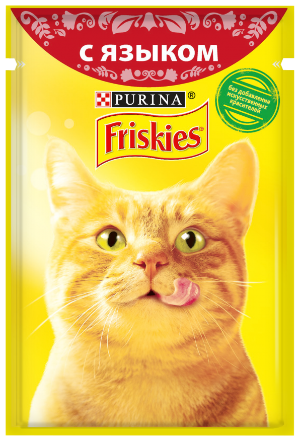 Friskies ВВА Паучи Кусочки в подливе c Языком для кошек 123830651247876812494290 0,085 кг 36476 (2 шт)