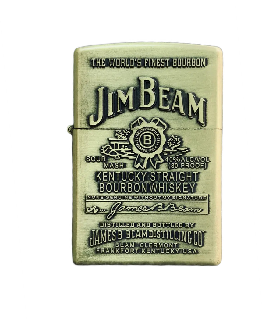 Зажигалка газовая Jim Beam цвет бронзовый