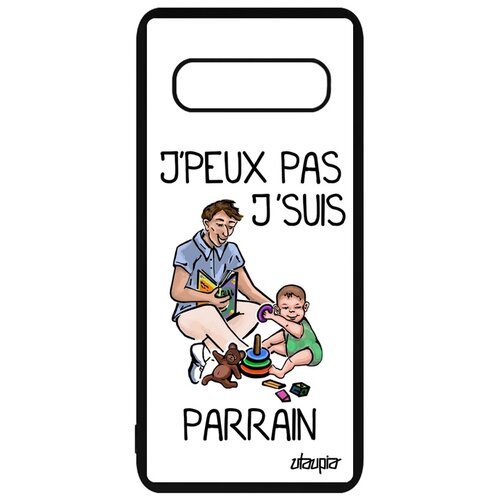 фото Чехол для смартфона galaxy s10 plus, "не могу - стал крестным!" шутка комикс utaupia