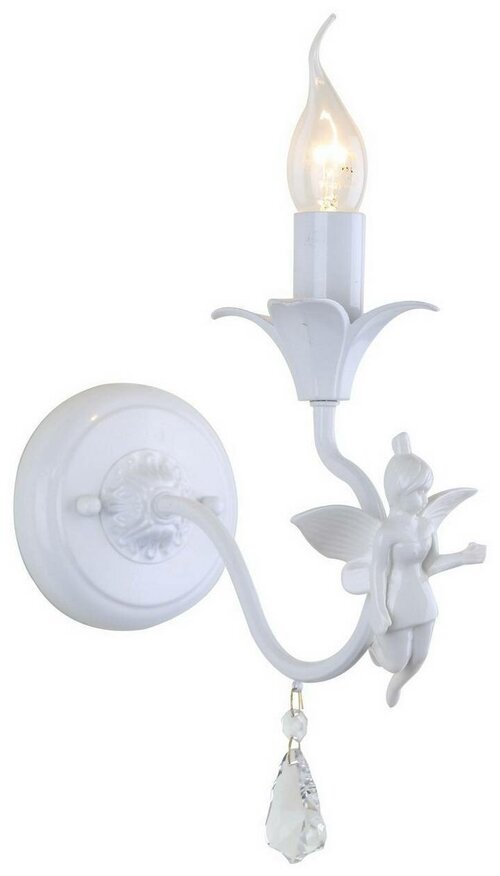 Бра Arte Lamp Angelina A5349AP-1WH, E14, 40 Вт, белый