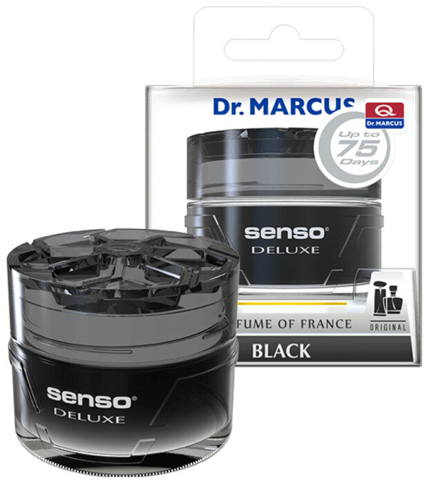 Ароматизатор, освежитель для автомобиля, дома и офиса Dr. Marcus Senso Deluxe Black 50 мл арт. 268