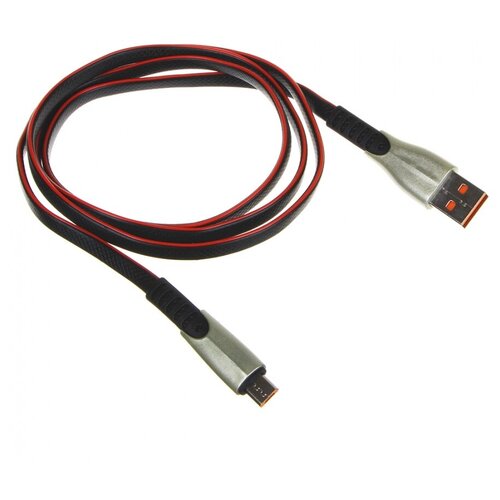 Кабель зарядки USB-microUSB 1A 1метр Прорезиненная оплетка.