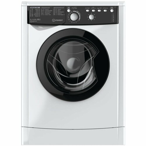 Стиральная машина Indesit EWSB 5085 BK, белый/черный