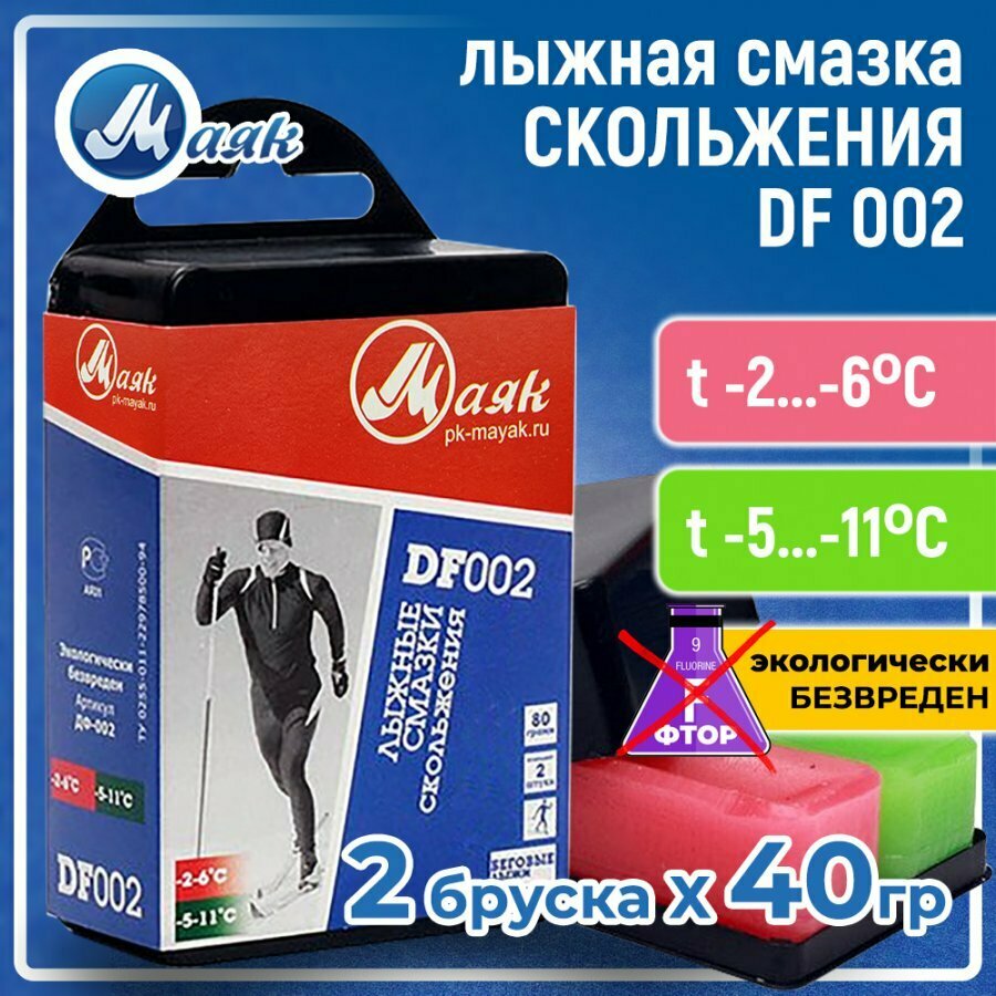 Парафин для лыж / Лыжная мазь скольжения Ancor Sport 2 шт 80 г