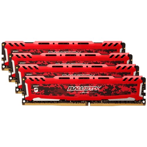 Оперативная память Crucial 16 ГБ 4 ГБ x 4 шт DDR4 2666 МГц DIMM CL16 557000₽