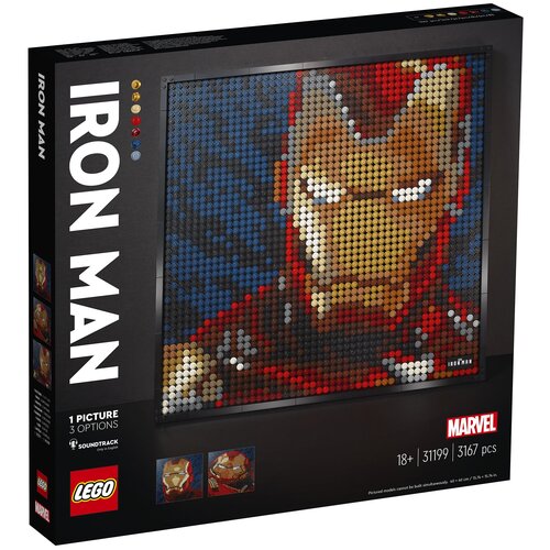 конструктор lego marvel studios фигурка железного человека Конструктор LEGO ART 31199 Железный человек Marvel Studio, 3167 дет.