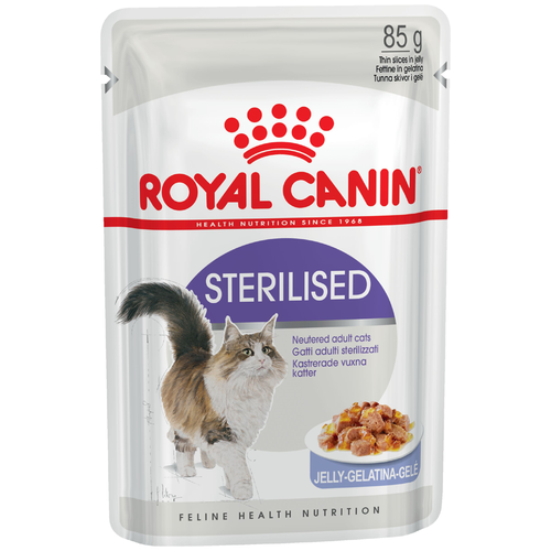 корм для стерилизованных кошек Royal Canin Sterilised 18 шт. х 85 г (кусочки в желе)