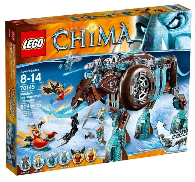 LEGO Legends of Chima 70145 Ледяной мамонт-штурмовик Маулы, 604 дет.