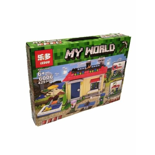 Конструктор Майнкрафт 6006 - Пляжный домик 3 в 1 конструктор leduo my world 6006 пляжный домик 3 в 1