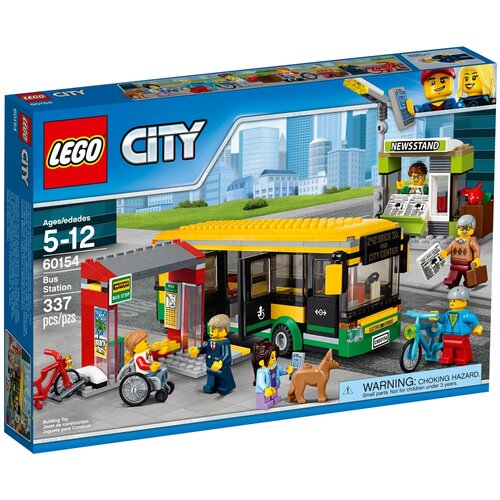 Конструктор LEGO City 60154 Автобусная остановка, 337 дет.