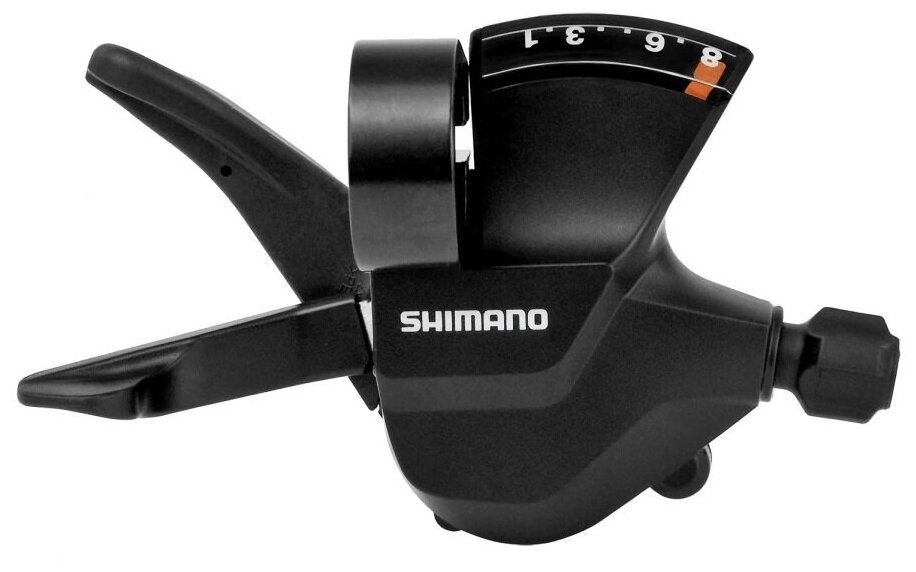 Шифтер Shimano Altus, M315, правый, 8 скоростей, индикатор, трос 2050мм, черный, без упаковки