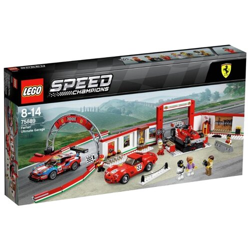 Конструктор LEGO Speed Champions 75889 Гараж Ferrari, 841 дет. конструктор lego speed champions 75910 porsche 918 spyder 151 дет