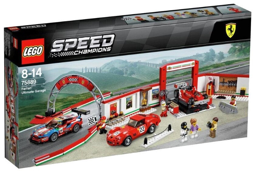 Конструктор LEGO Speed Champions Гараж Ferrari, 841 деталь (75889) - фото №1