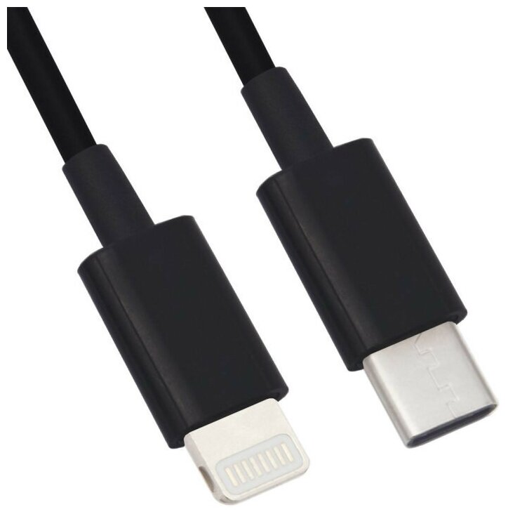 USB кабель "LP" USB Type-C - Apple 8 pin (черный/европакет)