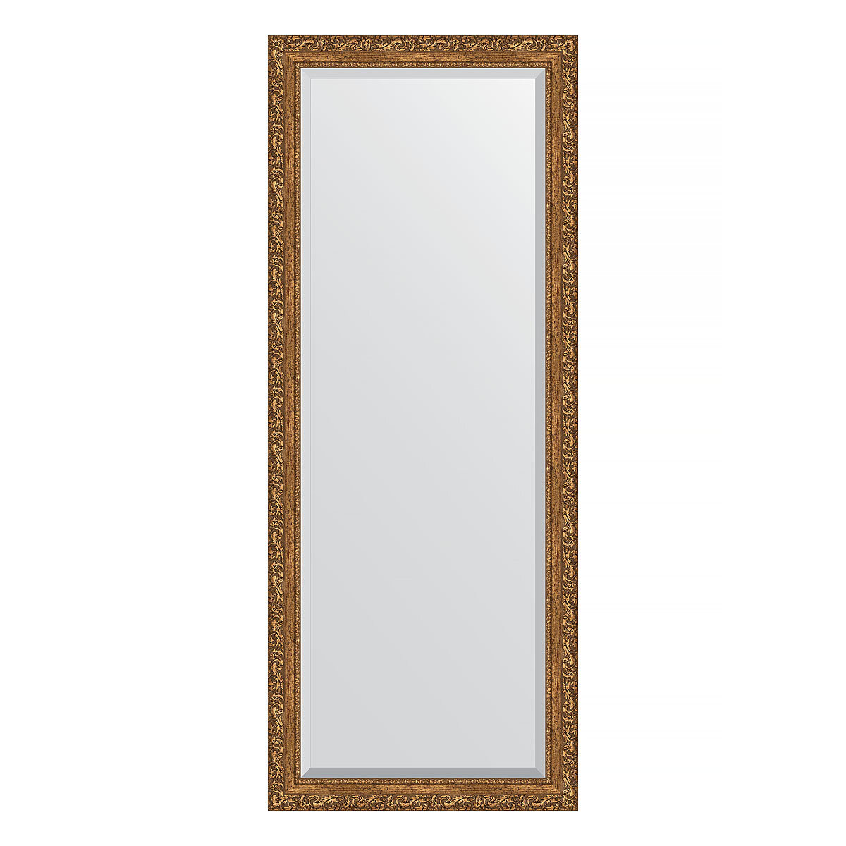 Зеркало напольное с фацетом EVOFORM в багетной раме виньетка бронзовая, 80х200 см, для гостиной, прихожей, спальни и ванной комнаты, BY 6112