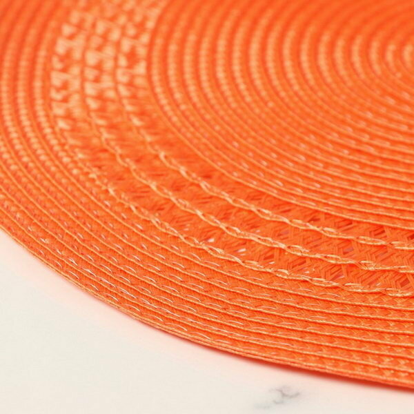 Доляна Салфетка сервировочная на стол Доляна «Оскар», d=38 см, цвет оранжевый - фотография № 7