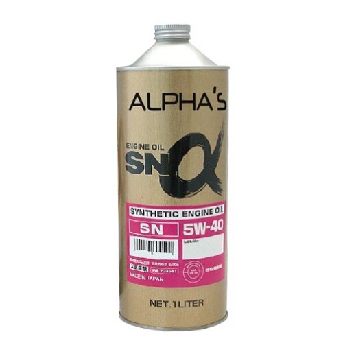 Синтетическое моторное масло Alpha's SN-a 5W-40, 4 л