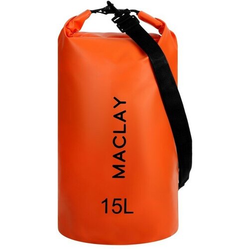 maclay гермомешок туристический maclay 10l 500d цвет оранжевый Гермомешок туристический Maclay 15L, 500D, цвет оранжевый