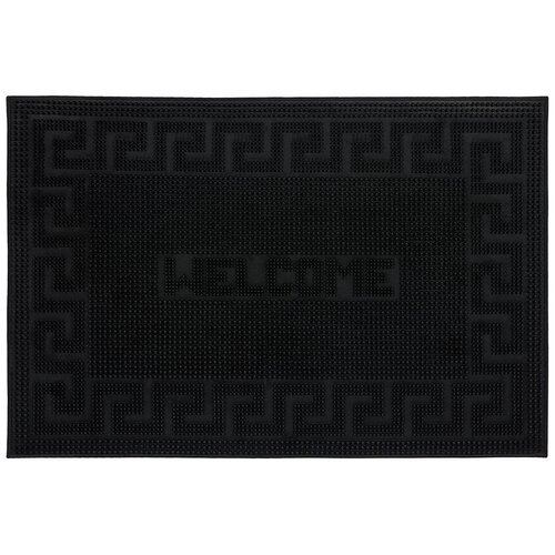 фото Придверный коврик vortex welcome, размер: 0.6х0.4 м, черный