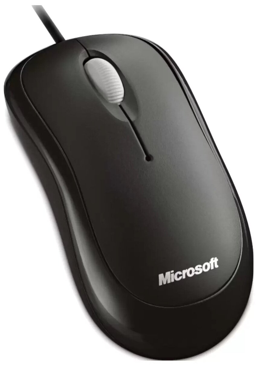 Мышь Microsoft Basic Optical Mouse Black черный оптическая (1000dpi) USB (2but)