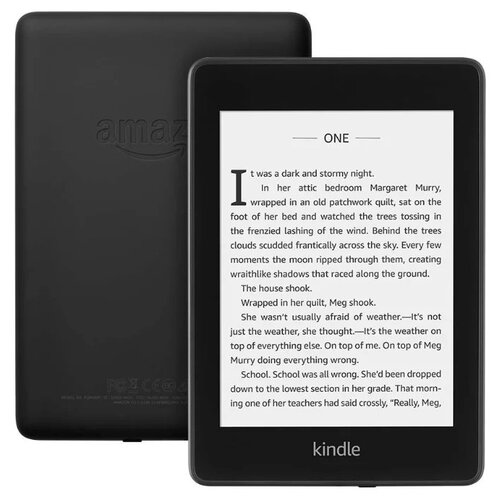 6 Электронная книга Amazon Kindle PaperWhite 2018 1440x1080, E-Ink, 8 ГБ, комплектация: стандартная, black тканевый чехол для amazon kindle paperwhite 4 2018 2021 10th generation 6 дюймов красный