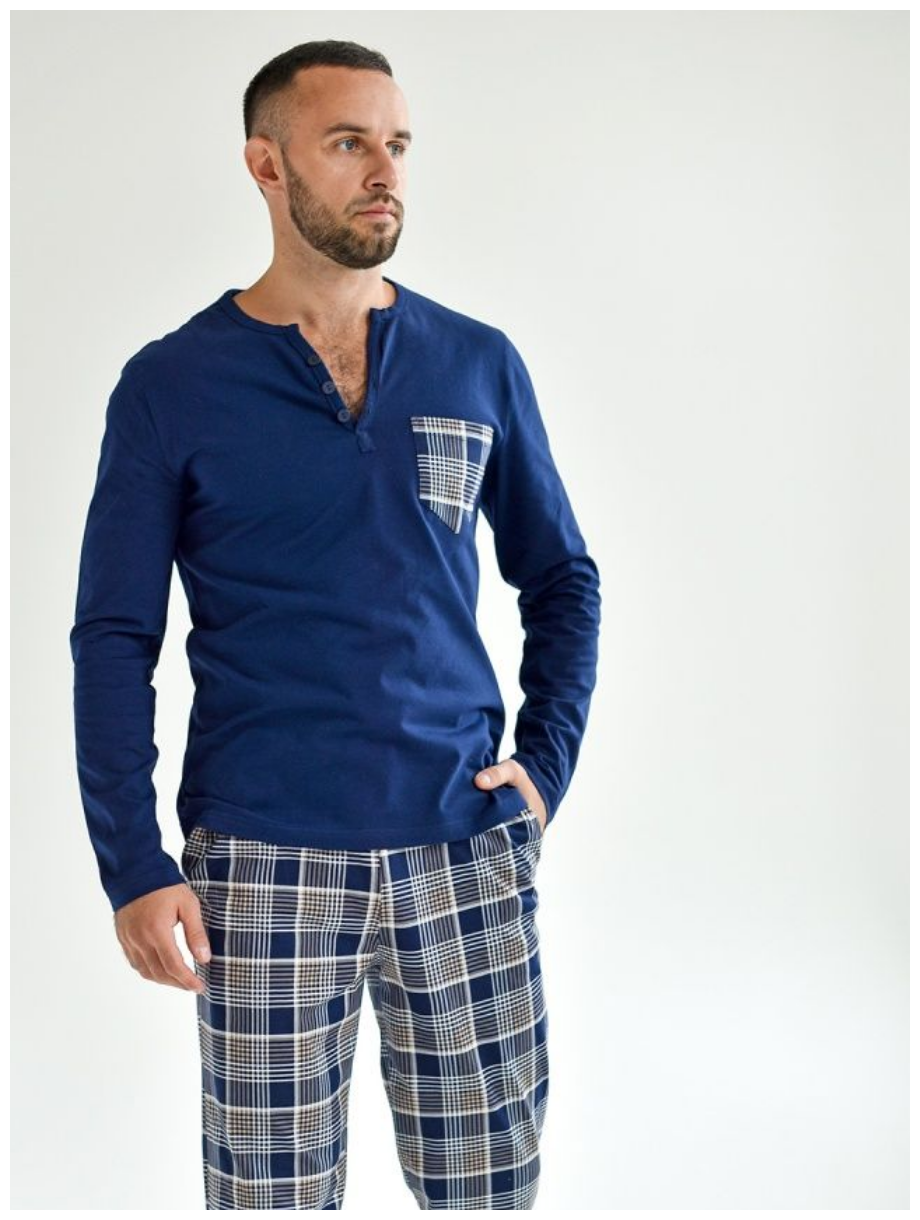 Пижама мужская с брюками и футболкой TLG, 48 размер - фотография № 5