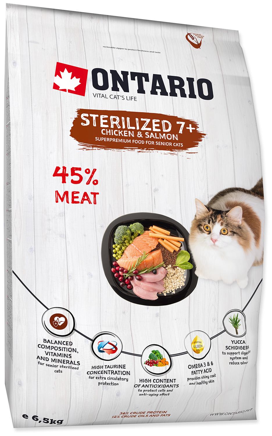 Ontario    ,  , Ontario Cat Sterilised 7+ (6.5 )