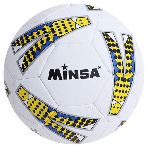 фото Мяч футбольный minsa размер 4, 400 гр, 32 панели, pvc, машин. сшивка 1220047
