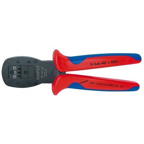 Кримпер Knipex 97 54 24 красный/черный