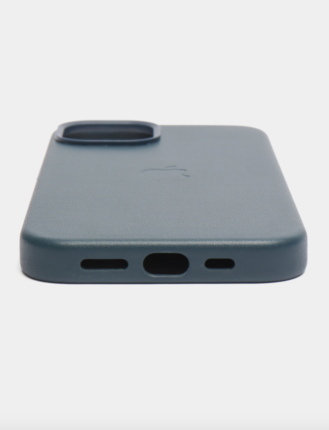 Океанский синий Кожаный чехол Leather Case для iPhone 14 с функцией MagSafe