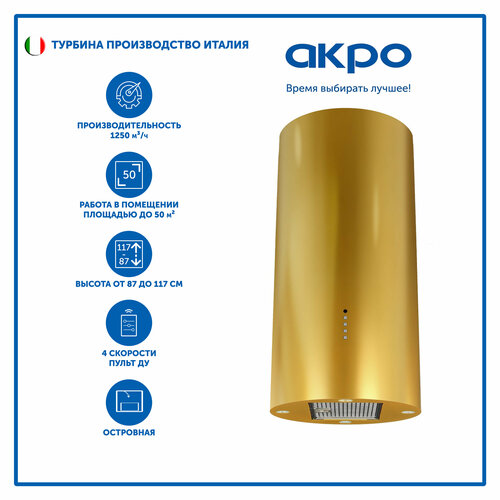 Кухонная вытяжка WK-10 Balmera 40 см золотой 59990₽