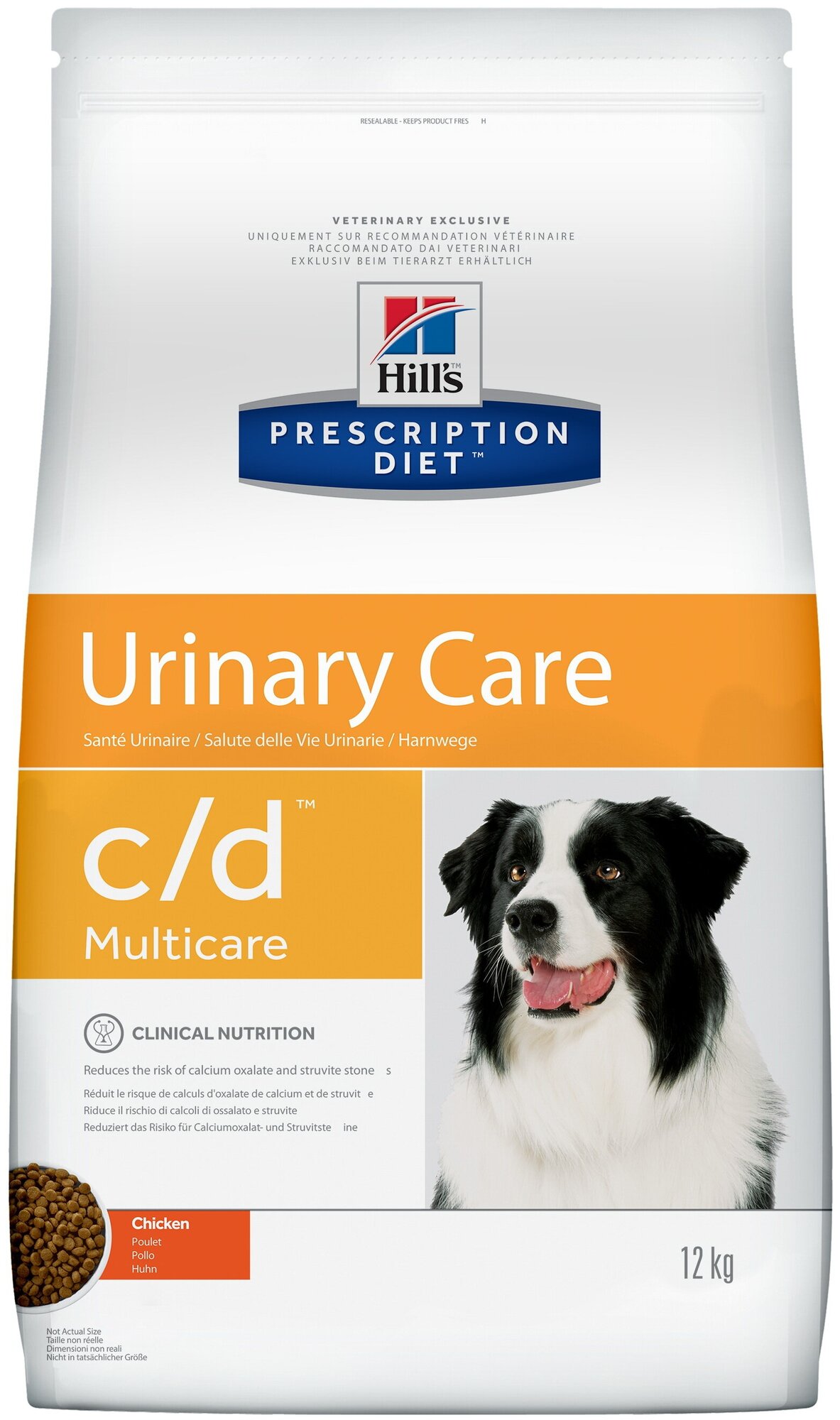 Hill's Prescription Diet c/d Multicare Urinary Care при профилактике мочекаменной болезни (мкб), с курицей 12 кг