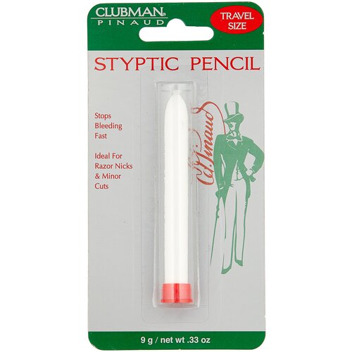 Clubman Styptic Pencil Карандаш для ухода за кожей после бритья (Кровоостанавливающий стик), 9 гр