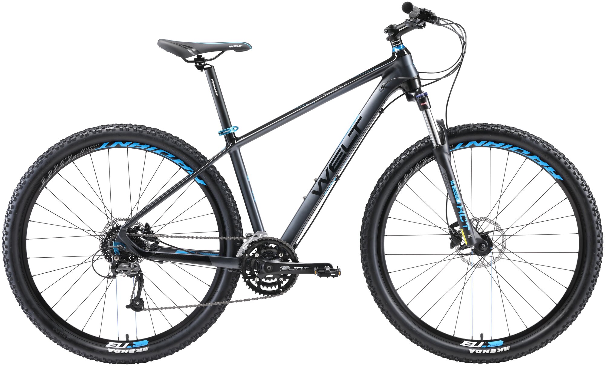 Велосипед Welt Rubicon 1.0 29 (2019) matt grey/blue