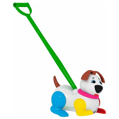 Каталка-игрушка Stellar Собачка (01358), разноцветный игрушка каталка stellar покатушка собачка 01394