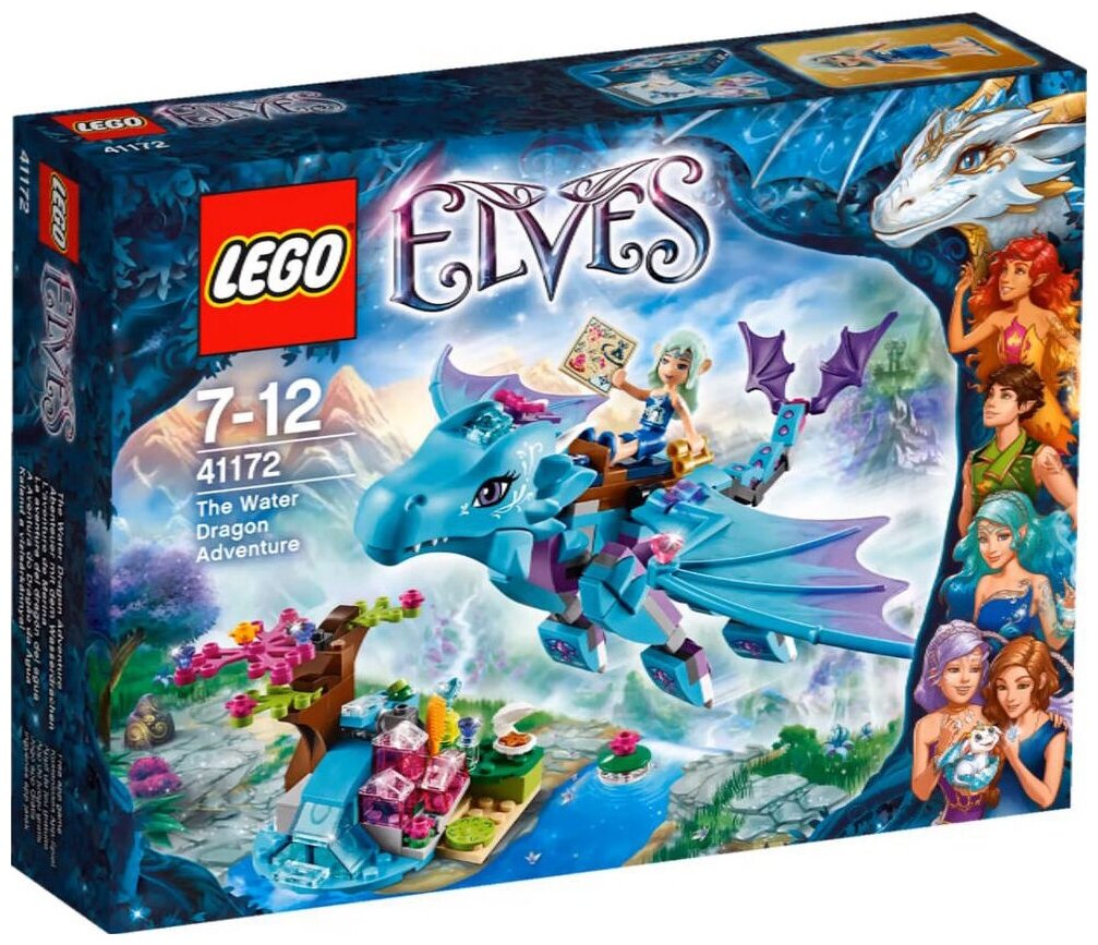 Конструктор LEGO Elves 41172 Приключение дракона Воды, 212 дет.