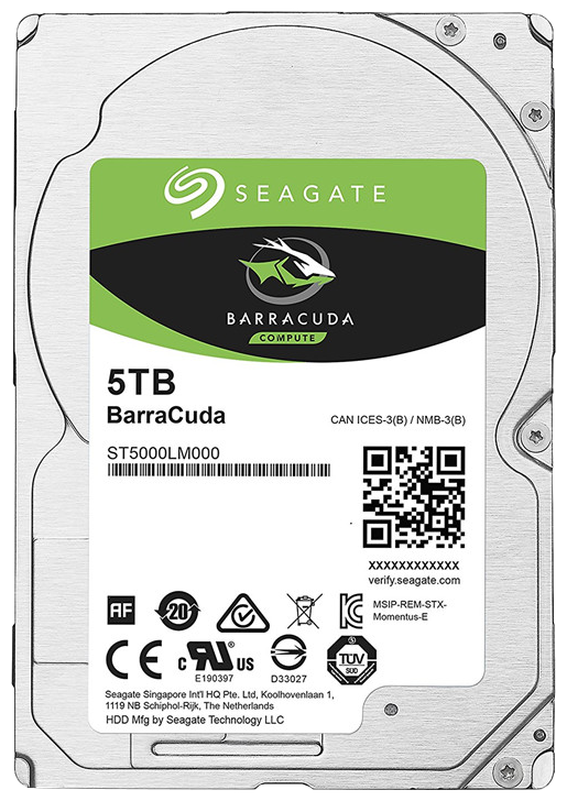 5     Seagate BarraCuda ST5000LM000