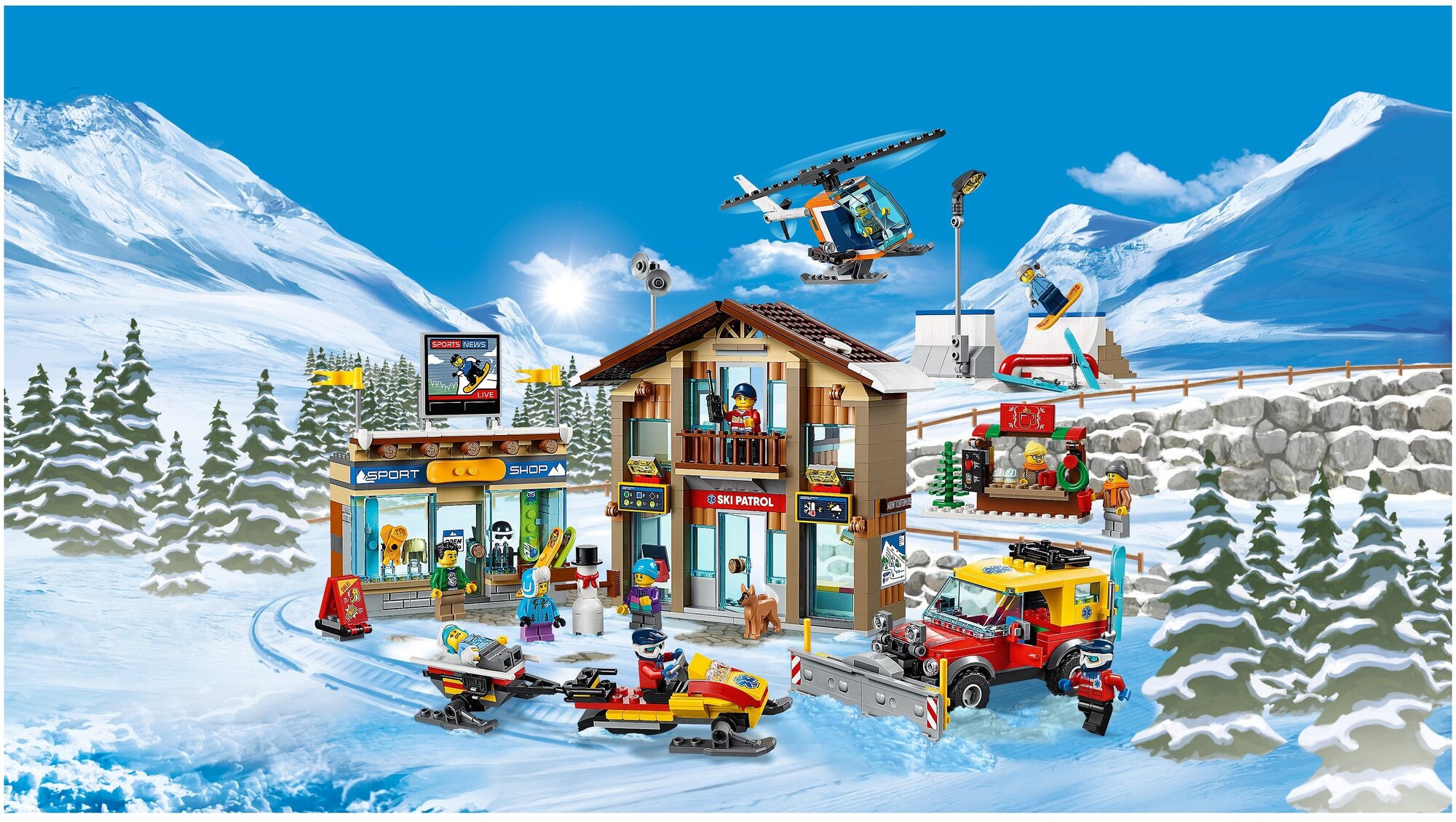 Конструктор Lego City Town Горнолыжный курорт, 806 деталей (60203) - фото №16